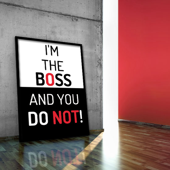 plakat I'm the Boss