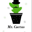 Plakat z kaktusem - modna dekoracja do kuchni lub salonu.