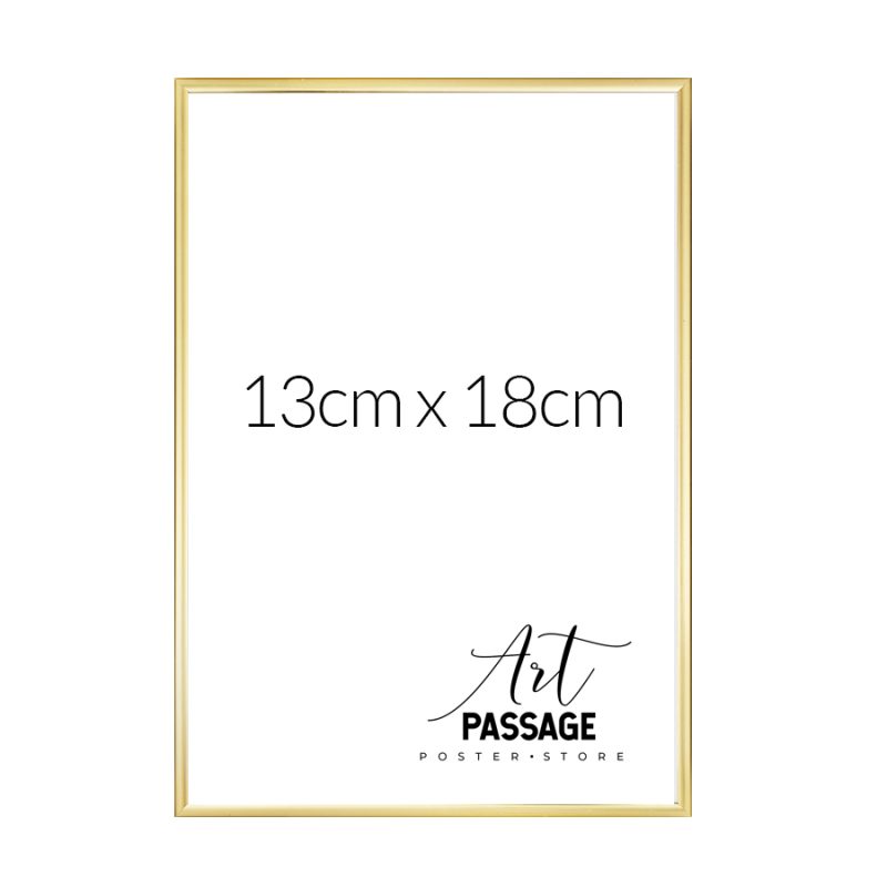 ramka w złotym kolorze na plakat 13x18