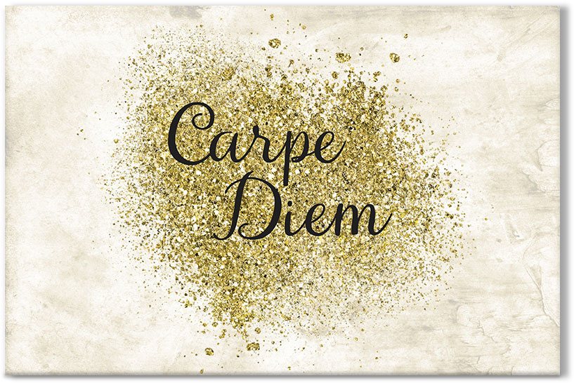 plakat z napisem "Carpe Diem"