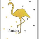 Nowoczesny plakat z flamingiem