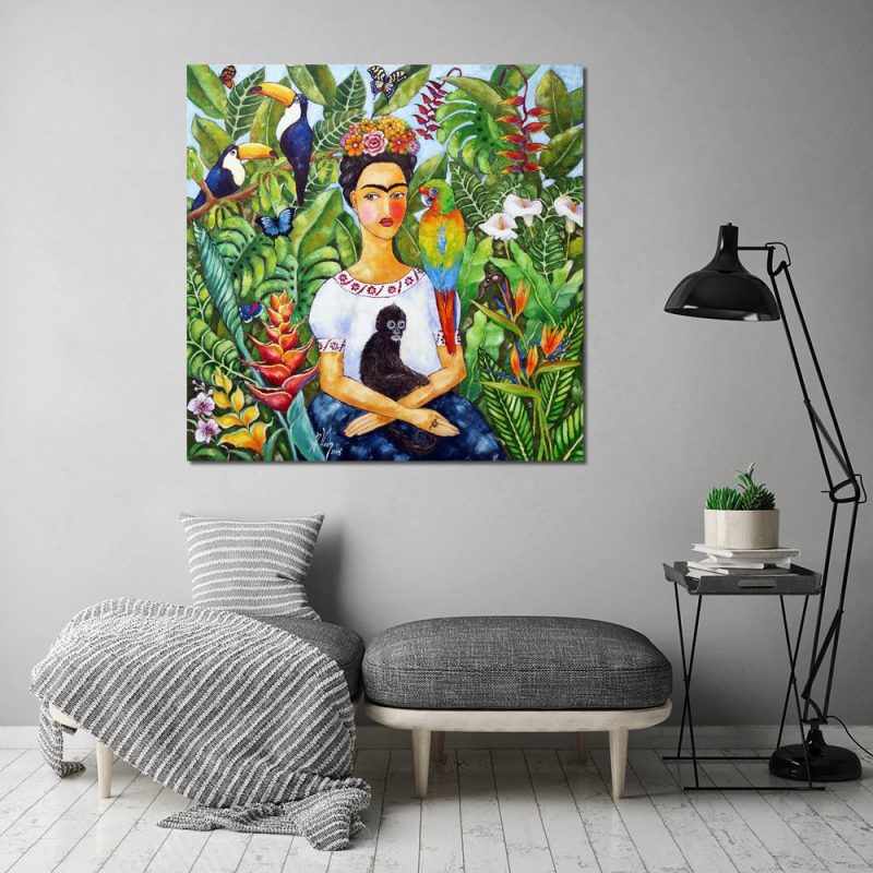 plakat z portretem Fridy Kahlo