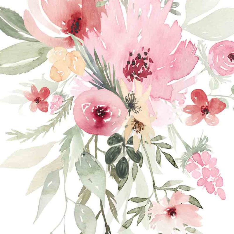 plakat z motywem kwiatów