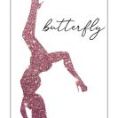 Plakat z napisem - Butterfly