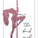 Plakat z napisem - The back arch
