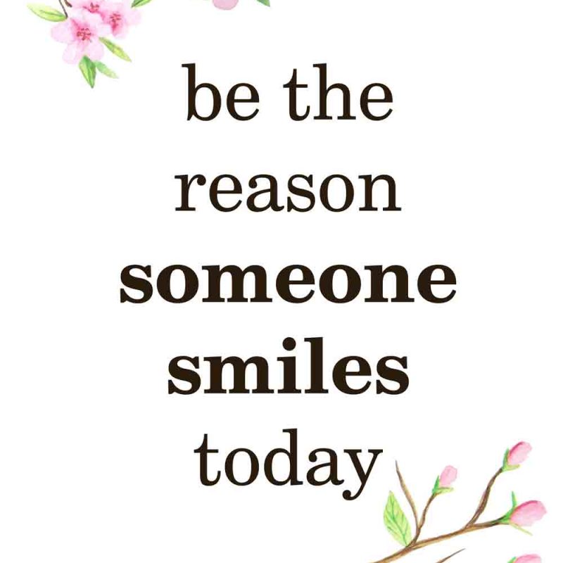 Plakat z napisem – Someone smiles Plakat z napisem - Someone smiles