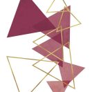 Plakat - Rozsypane trójkąty