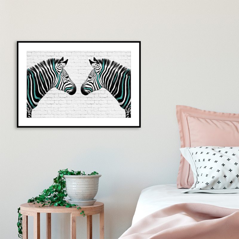 Plakat motyw zebr