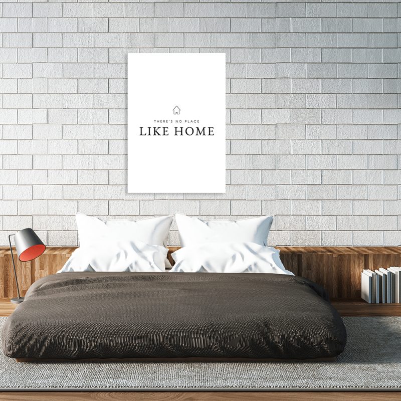 Plakat typograficzny Plakat napis o domu