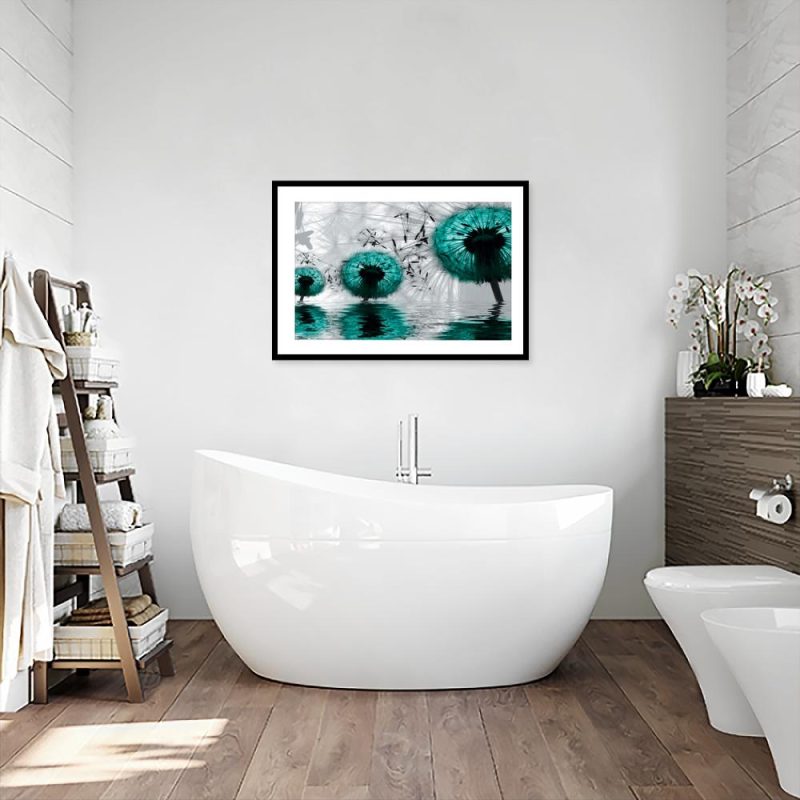 Plakat z dmuchawcami Plakat dmuchawce i woda