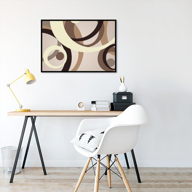 plakat abstrakcyjne koła do salonu plakat abstrakcyjne koła na ścianie