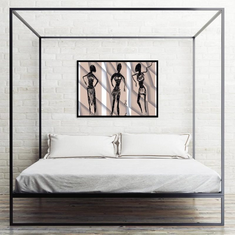 plakat afrykańskie kobiety nad łóżko plakat afrykańskie kobiety do sypialni
