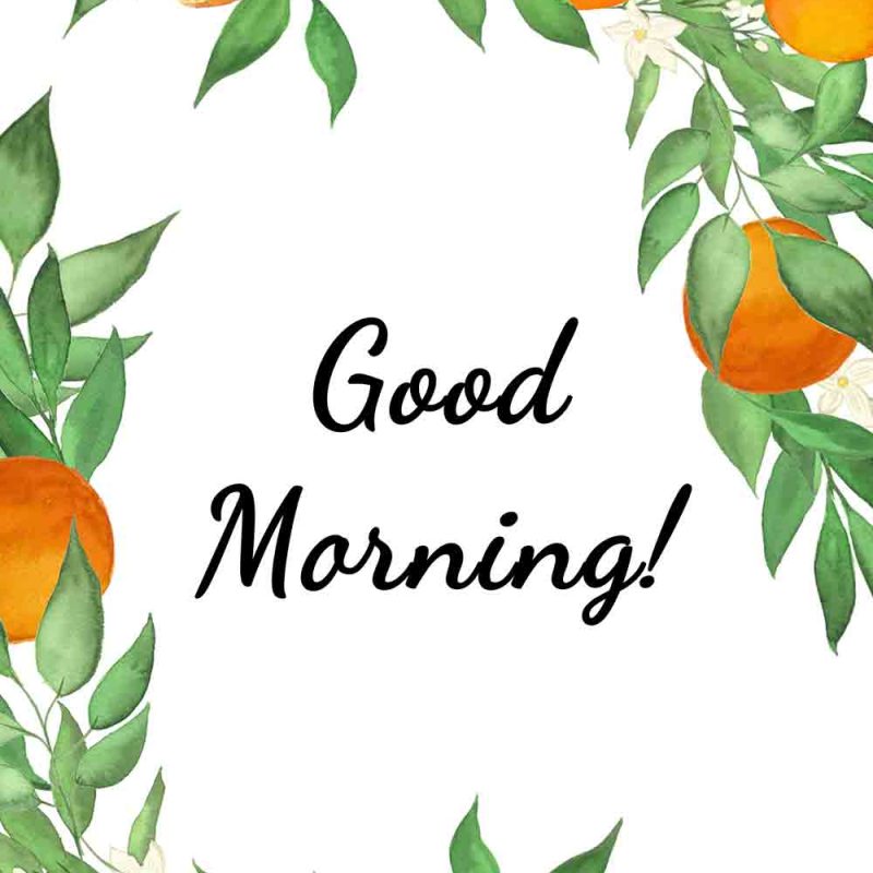 Plakat z napisem - Good morning