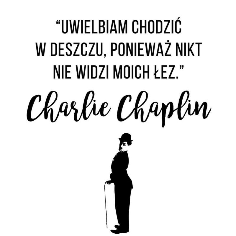 Plakat - Słowa Charliego Chaplina