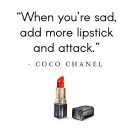 Plakat z cytatem Coco Chanel
