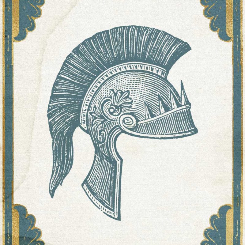 Plakat do gabinetu z hełmem Plakat do gabinetu z hełmem