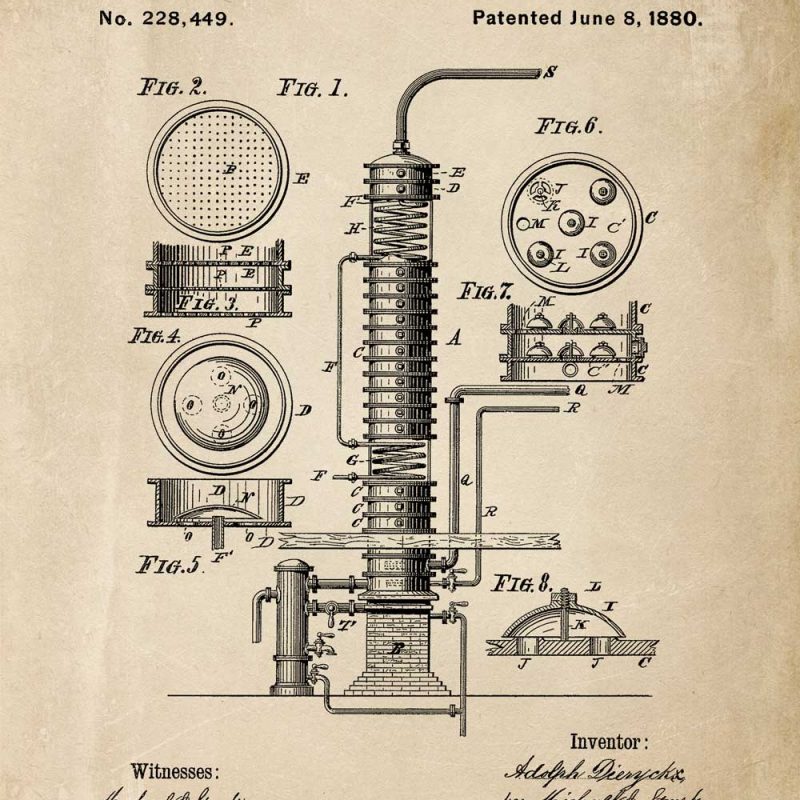 Patent na maszynę do alkoholu