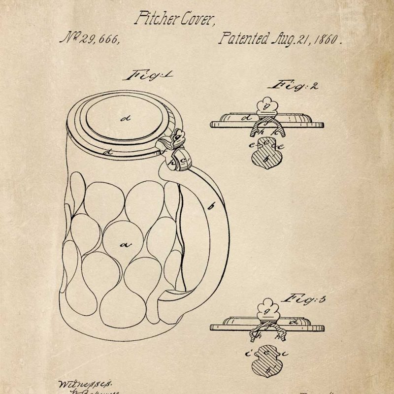 Plakat patent na osłonkę na kufel
