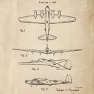Patent na samolot bombowy - plakat