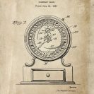 Plakat bez ramy z kalendarzem mechanicznym - patent