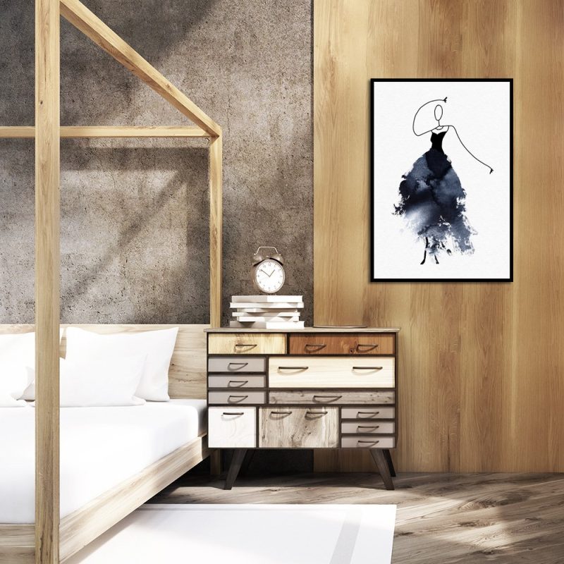 ozdoba do sypialni plakat z postacią