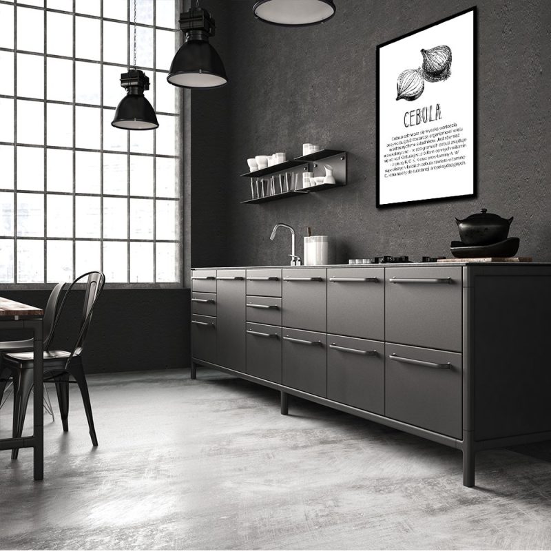 plakat z motywem cebuli dekoracje na ściany