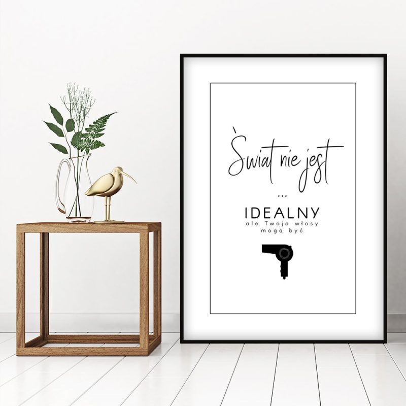 ozdoba dla fryzjerek plakat z napisami