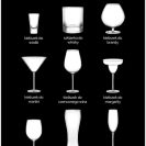 alkohol w rożnych kieliszkach i szklankach