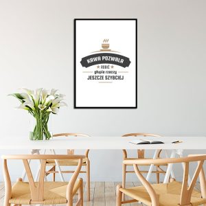 plakat z kawą do kuchni