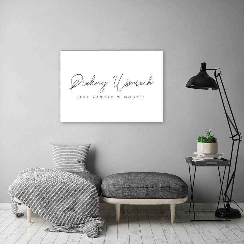 Dekoracja gabinetu dentystycznego Ozdoba ścienna z hasłem