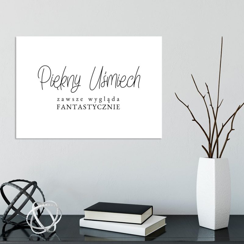 Dekoracja w stylu minimalistycznym Plakat do gabinetu dentystycznego