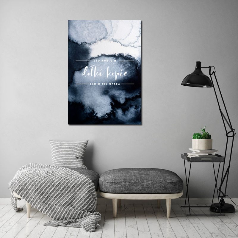 plakat z typografią
