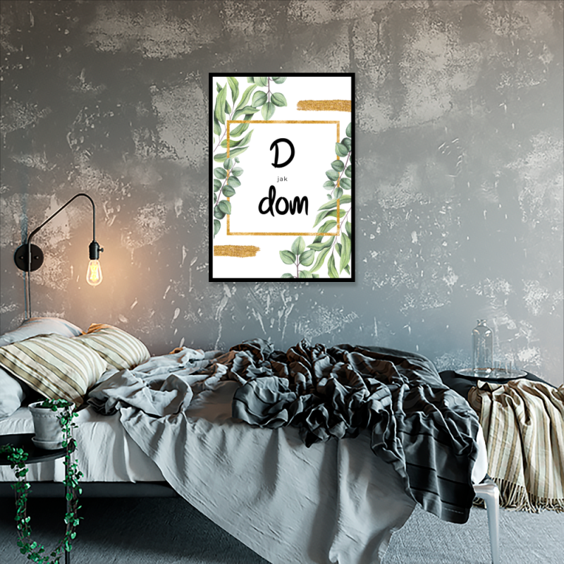 plakat z napisem