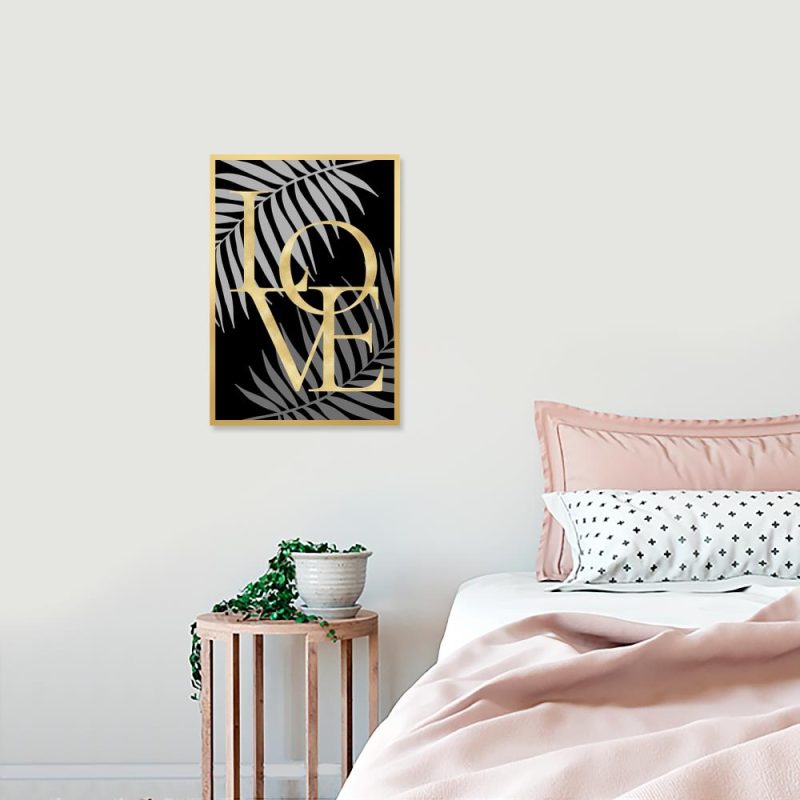 plakat z modnym napisem