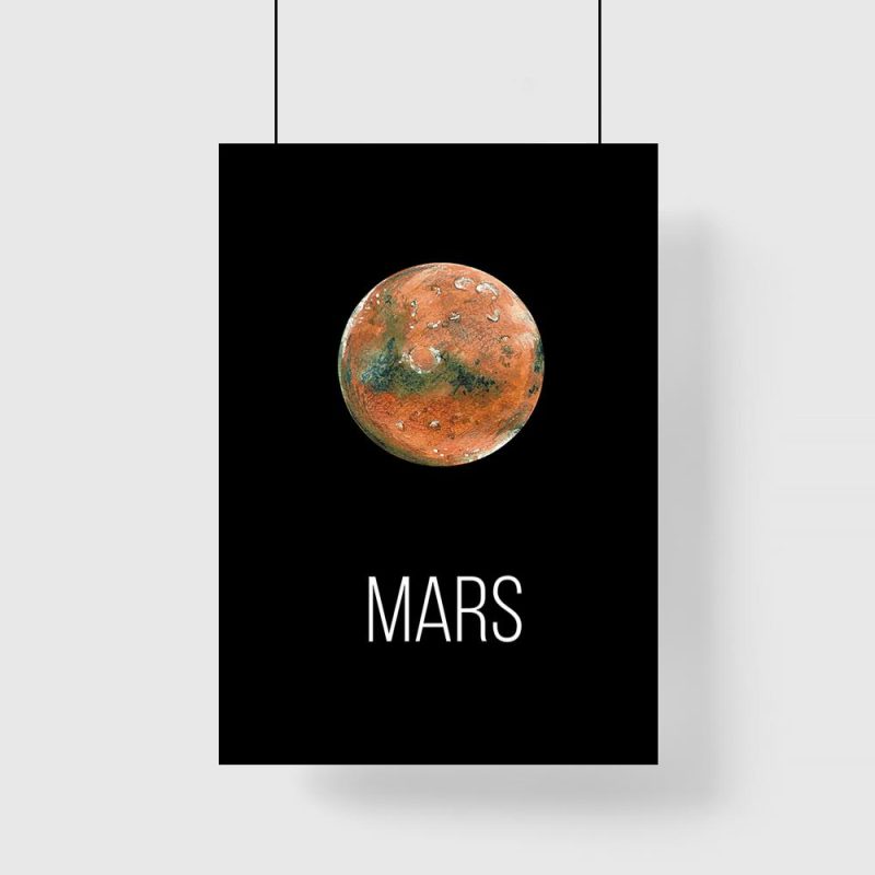 Plakat z motywem Marsa do salonu