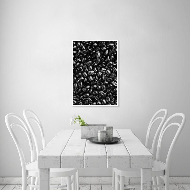 Plakat czarno-biały do kuchni