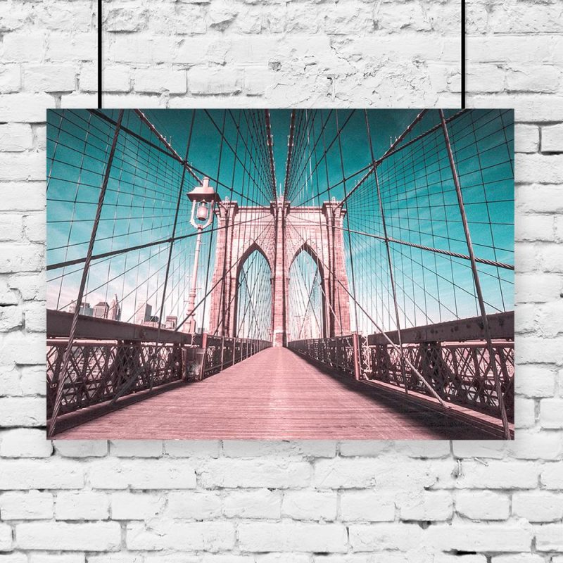 Plakat z mostem