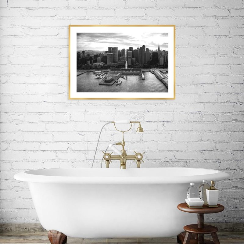 Plakat z motywem wieżowców Plakat panorama San Francisco