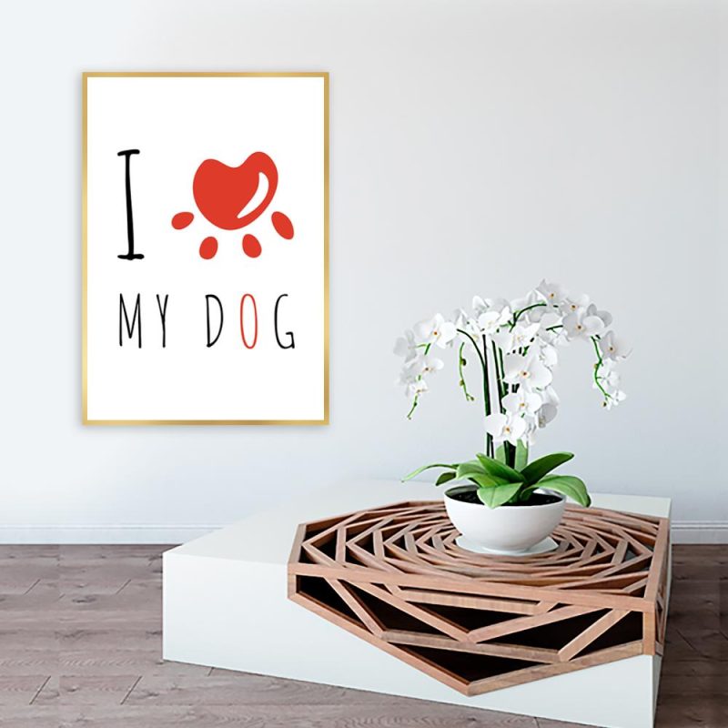 Plakat I love my dog