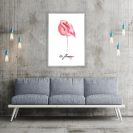 Plakat hi flamingo