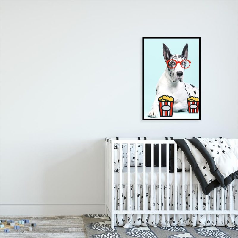 plakat z psem w pokoju dziecka plakat z psem nad łóżeczko