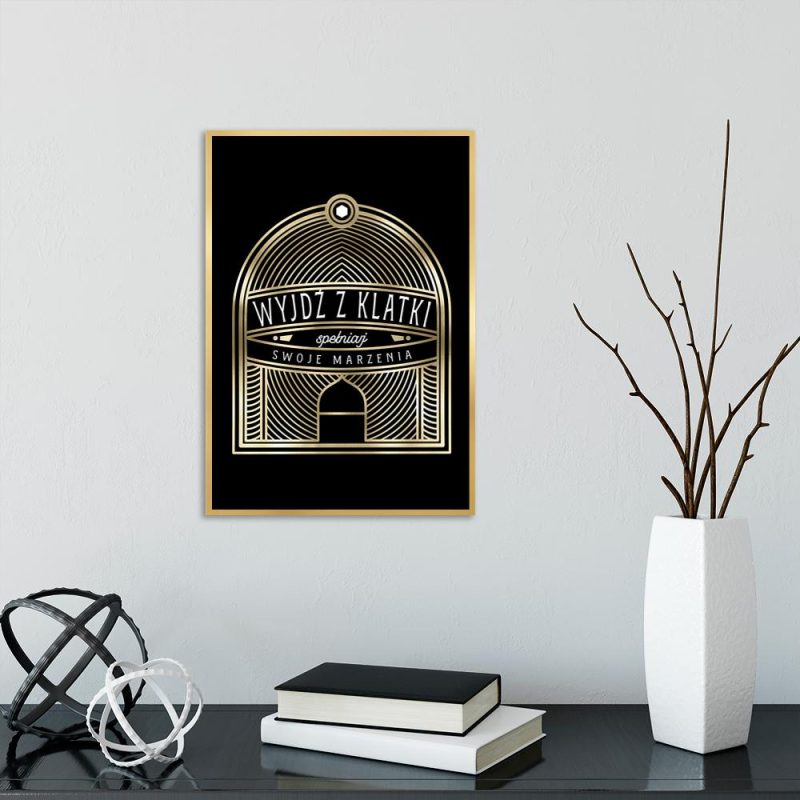 plakat z napisami nad komodę plakat z napisami na ścianie