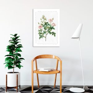 plakat gałązka kwiatów w salonie