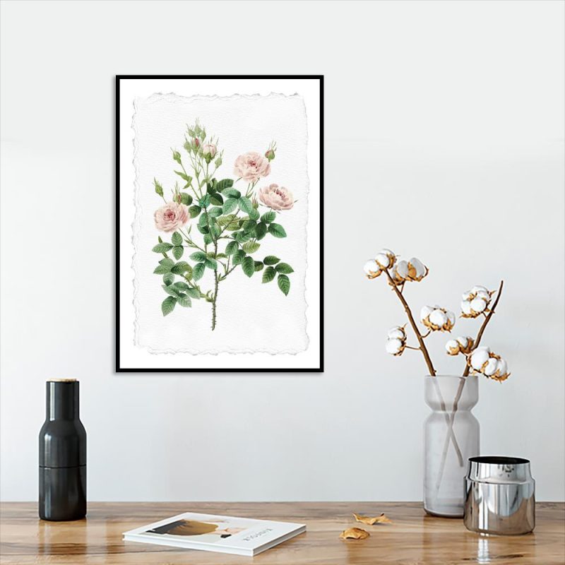 plakat z motywem różowych róż do salonu plakat z motywem różowych róż