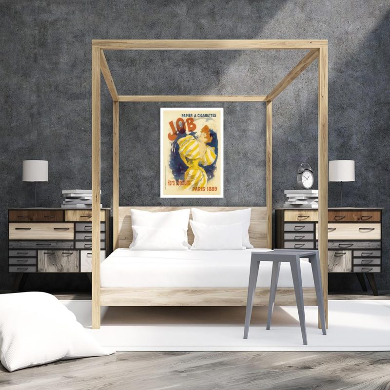 Plakat vintage z motywem papierosa Plakat kobieta i papieros