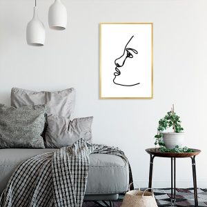Plakat minimalistyczna twarz
