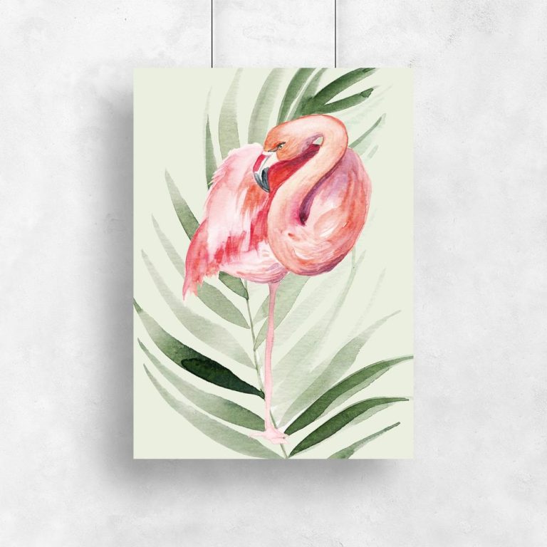 Plakaty z flamingami – przepiękne dekoracje dla każdego, kto ceni nutę egzotyki w swoim wnętrzu