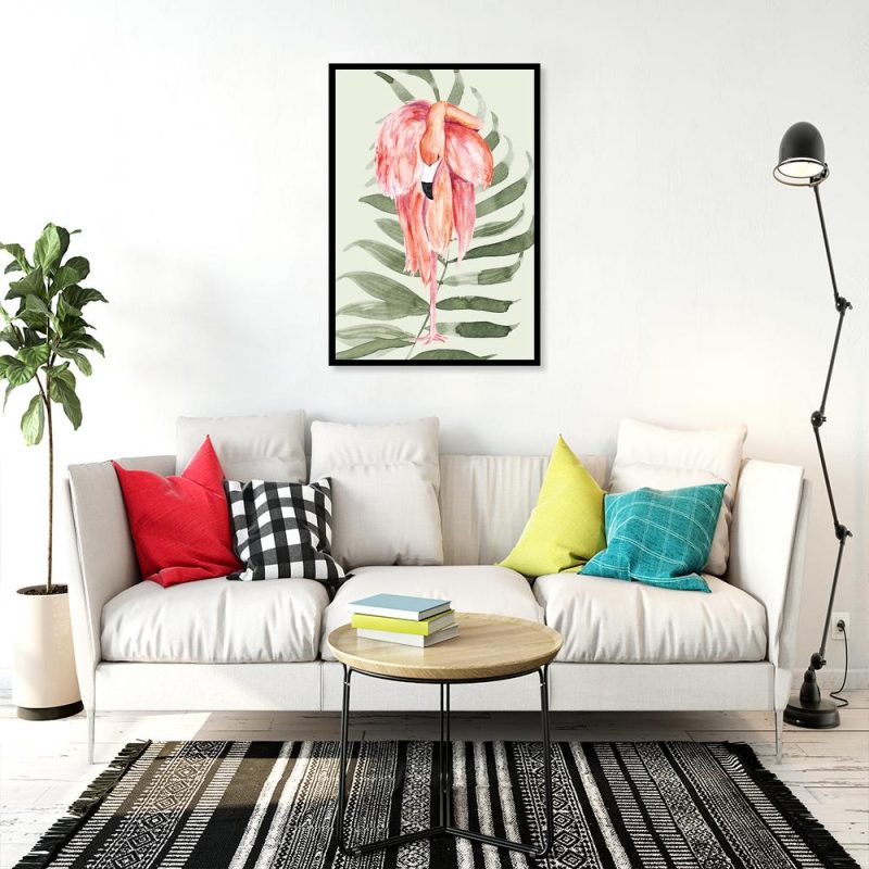 Plakat motyw flaminga