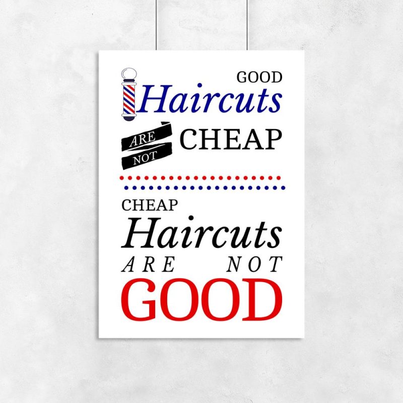 plakat dla barberów