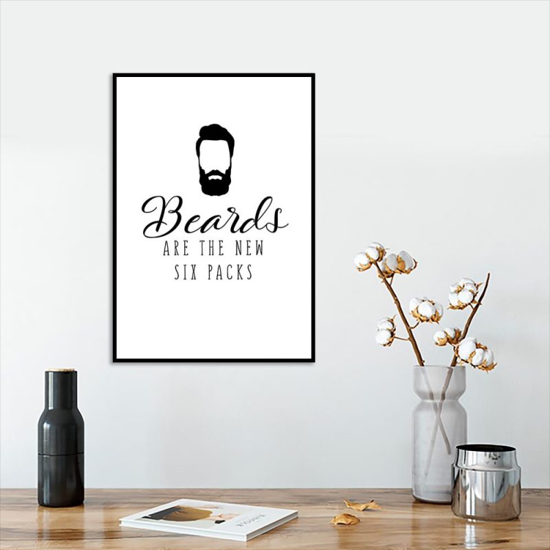 plakat z motywem brody